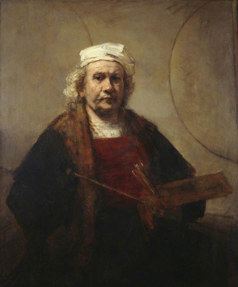 Rembrandt Self Portrait With Two Circles