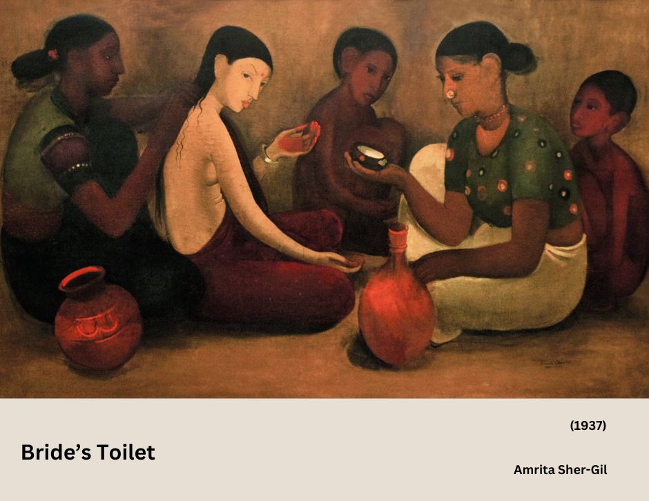 Bride’s Toilet by Amrita Sher-Gil | Rare Painting