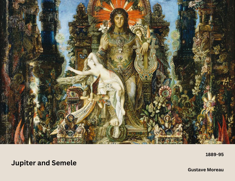 Jupiter and Semele by Gustave Moreau | Rare Painting