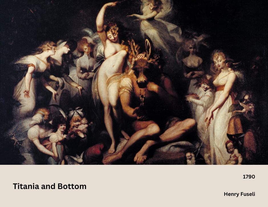 Titania and Bottom: A Pictorial Format of Shakespeare’s Play | Rare Painting 