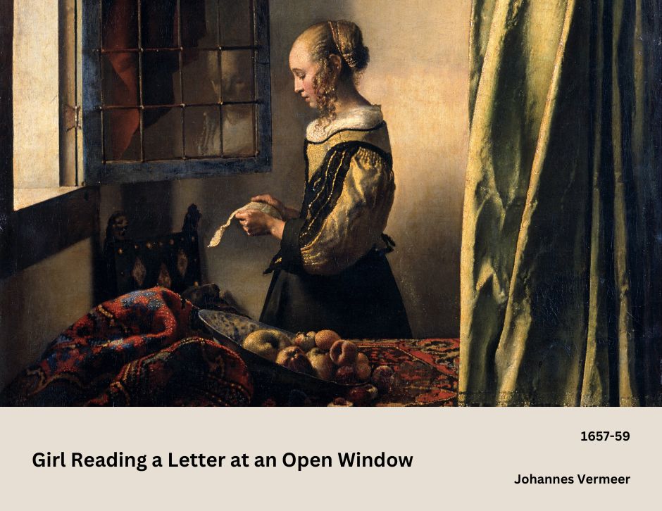 Girl Reading a Letter at an Open Window